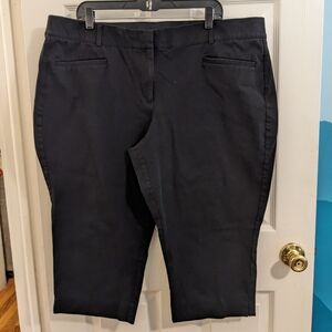 Lane Bryant Allie" black capris, size 22